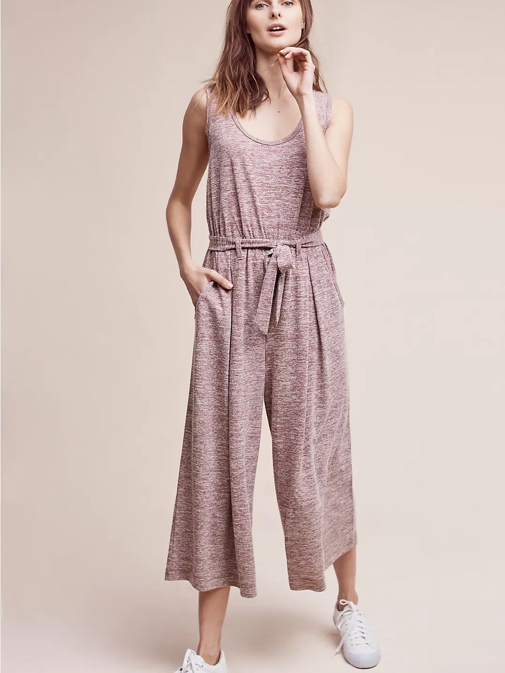Anthropologie Saturday Sunday Saunter tie waist jumpsuit